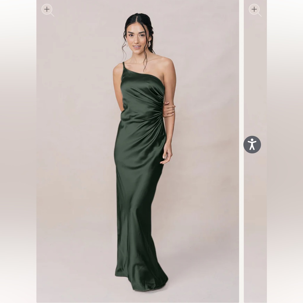 Revelry “Jade” Dress In Deep Olive